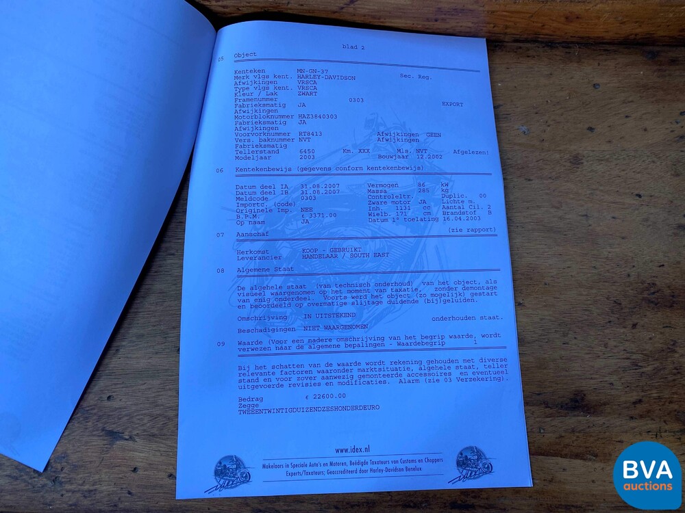 Harley Davidson Chopper VRSCA V-Rod 117 PS 2003, MN-GN-37.