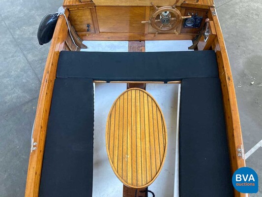 Notary boat / Autoboot Teak wood Vetus 1920.