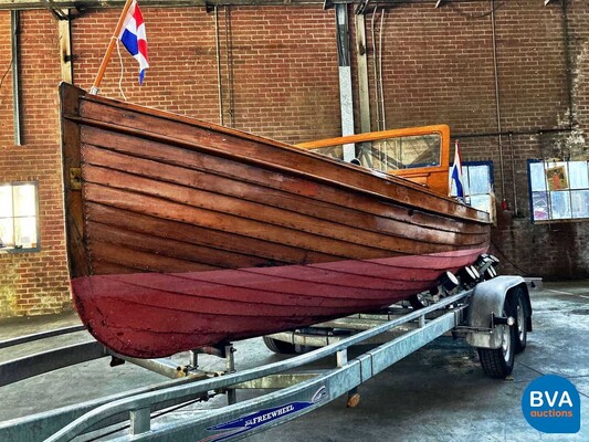 Notary boat / Autoboot Teak wood Vetus 1920.