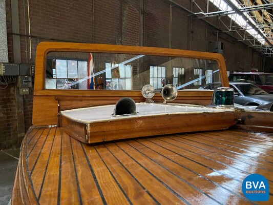 Notary boat / Autoboot Teak wood Vetus 1920.