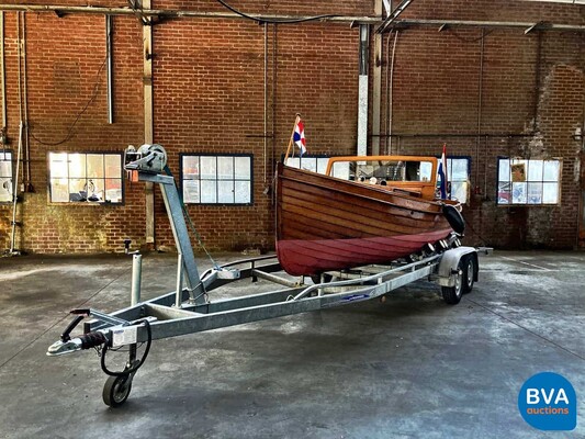 Notary boat / Autoboot Teak wood Vetus 1920.