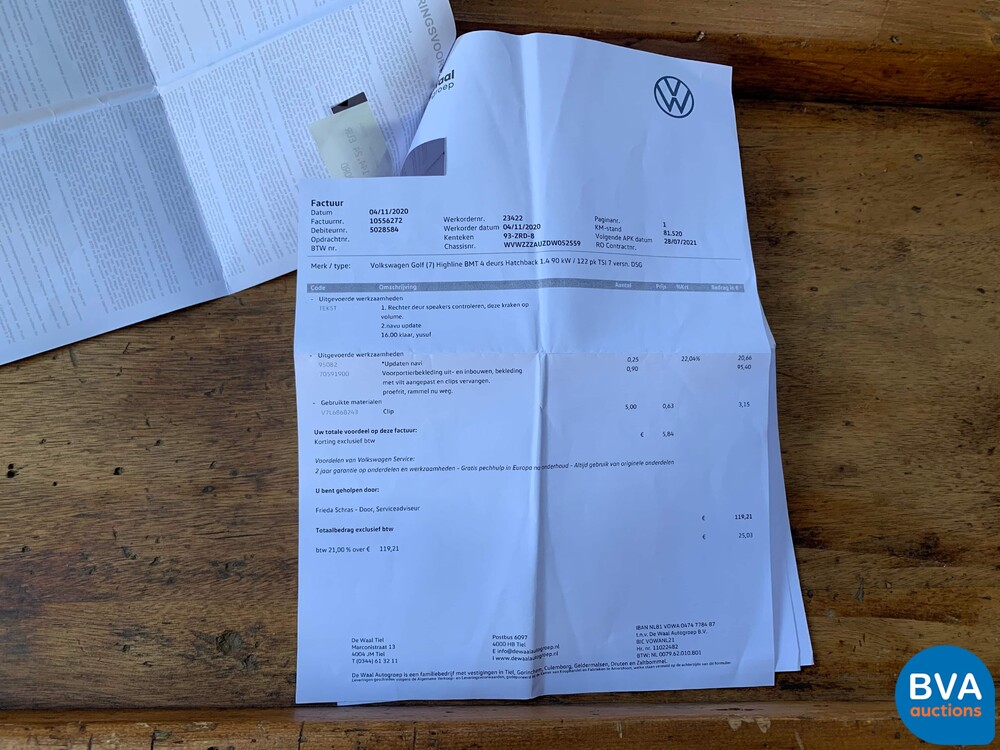 Volkswagen GOLF 7 1.4 TSI DSG7 Highline BMT-Original NL-, 93-ZRD-8.