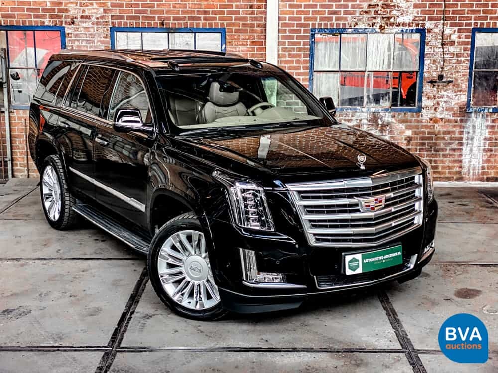 Cadillac Escalade 6.2 V8 Platinum 2018 426HP 8-PERSONS, niederländische Registrierung.