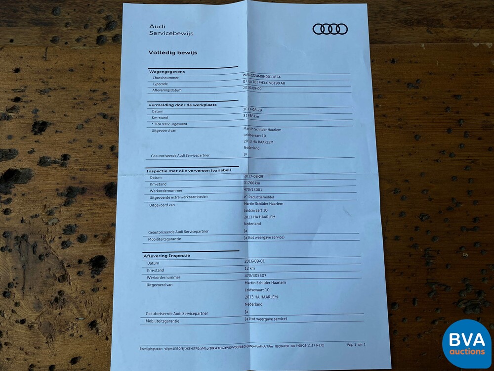 Audi Q7 3.0 TDI E-tron Plug-In Hybrid Quattro S-Line 373 PS 2016 - Original NL-, KH-802-G.