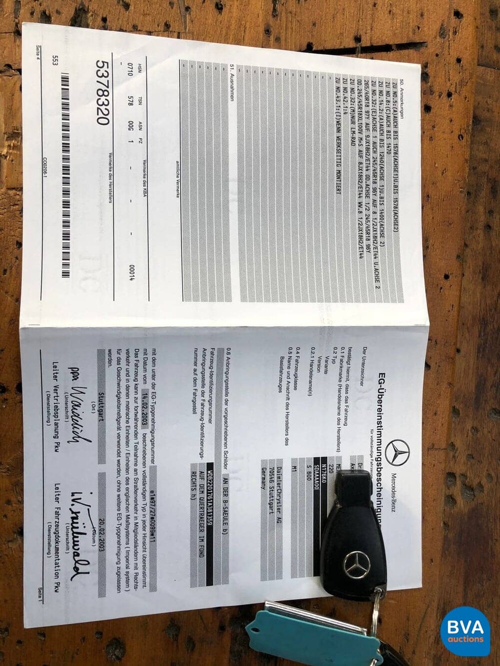 Mercedes-Benz S600 Lang 500pk S-Klasse 2003, 50-ND-NT
