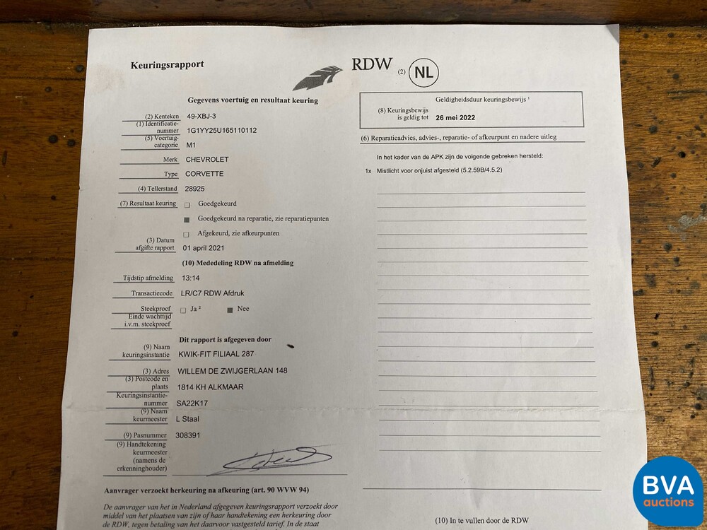 Chevrolet Corvette C6 6.0 V8-Handbuch- 404 PS 2006, 49-XBJ-3.