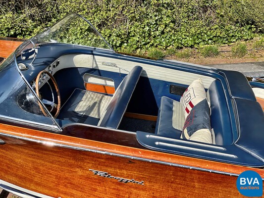 Pedrazzini Capri De Luxe V8 275 PS Klassisches hölzernes Schnellboot 1963 (RIVA, BOESCH).