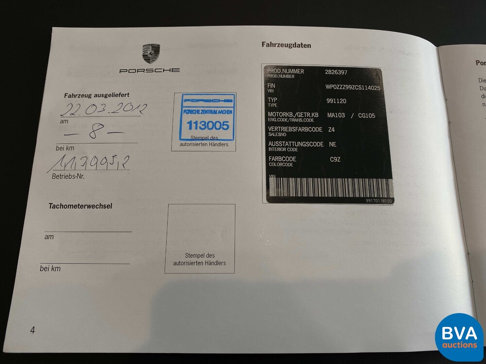 Porsche 911 3.8 Carrera S 400hp 2012 991, GJ-872-D.