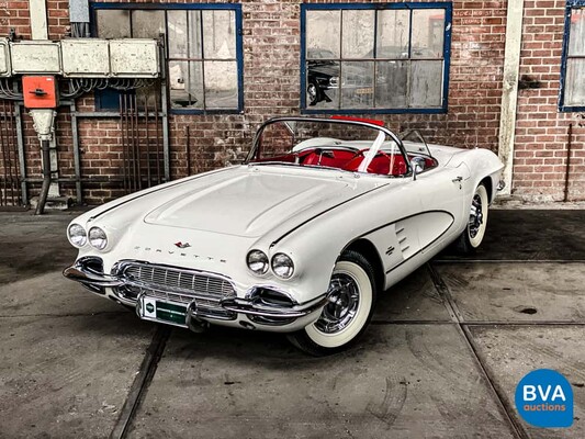 Chevrolet Corvette C1 Convertible V8 Handgeschakeld 283 230pk 1961, DZ-97-56