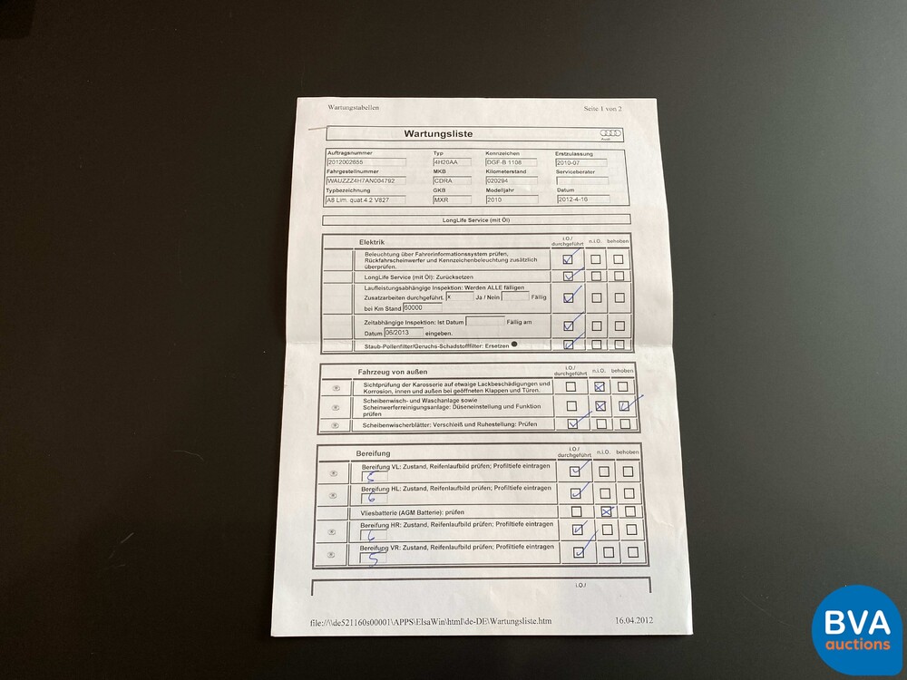 Audi A8 4.2 FSI Quattro Pro Line+ 371pk 2010, 24-XBG-5