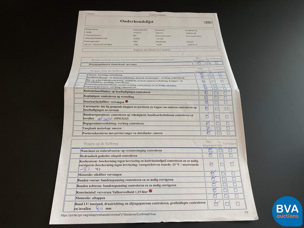 Audi A6 2.0 TDIe Business Edition 136pk 2009, 06-HJT-3