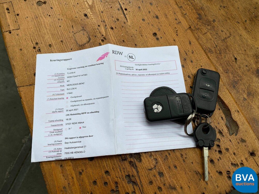 Mercedes-Benz SLK230 Kompressor Roadster -17.500km - 193hp 1999, TJ-239-X.