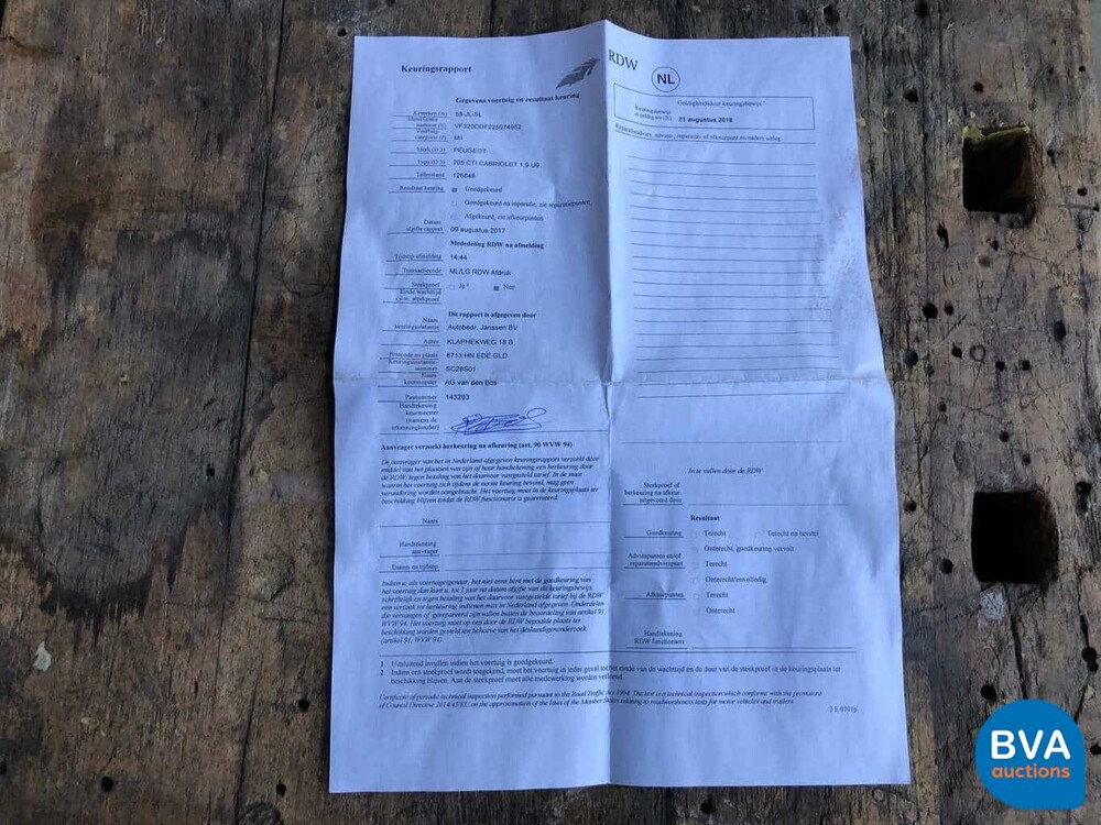 Peugeot 205 1.9 CTI Convertible 1993, 58-JL-SL.