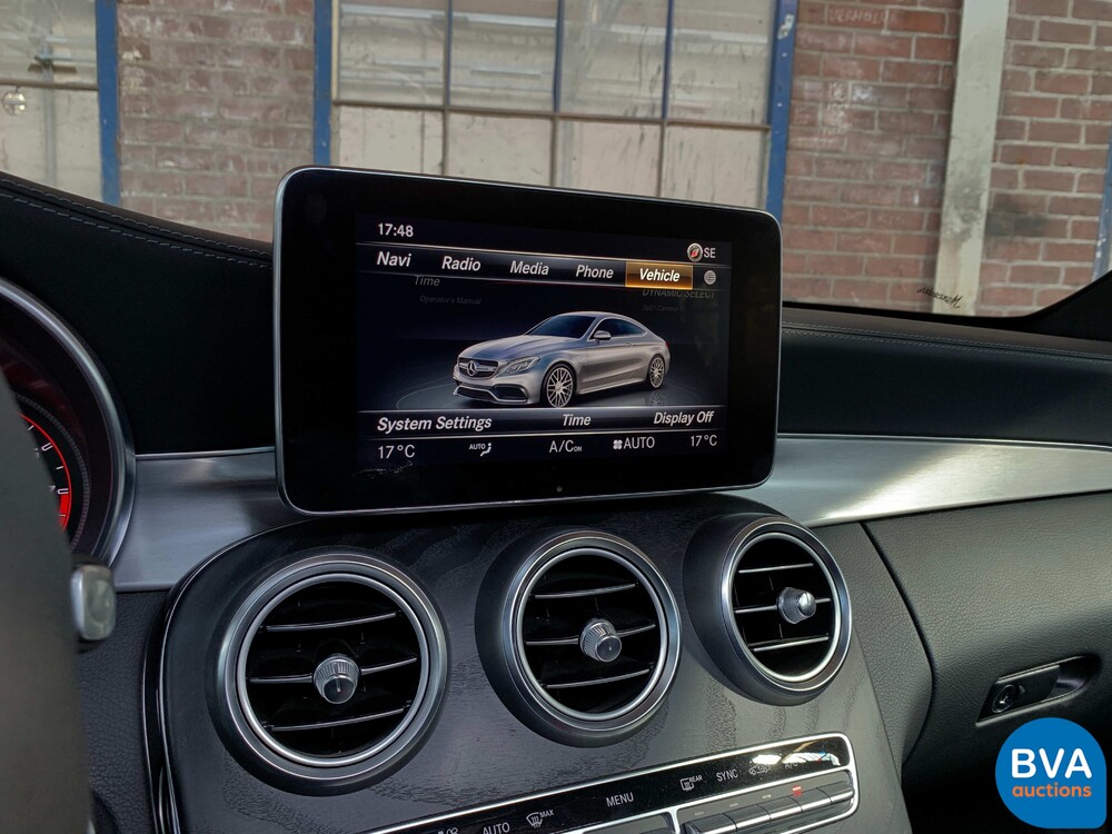 Mercedes Benz C63s AMG Coupe 4.0 V8 510hp C-Class 2017.