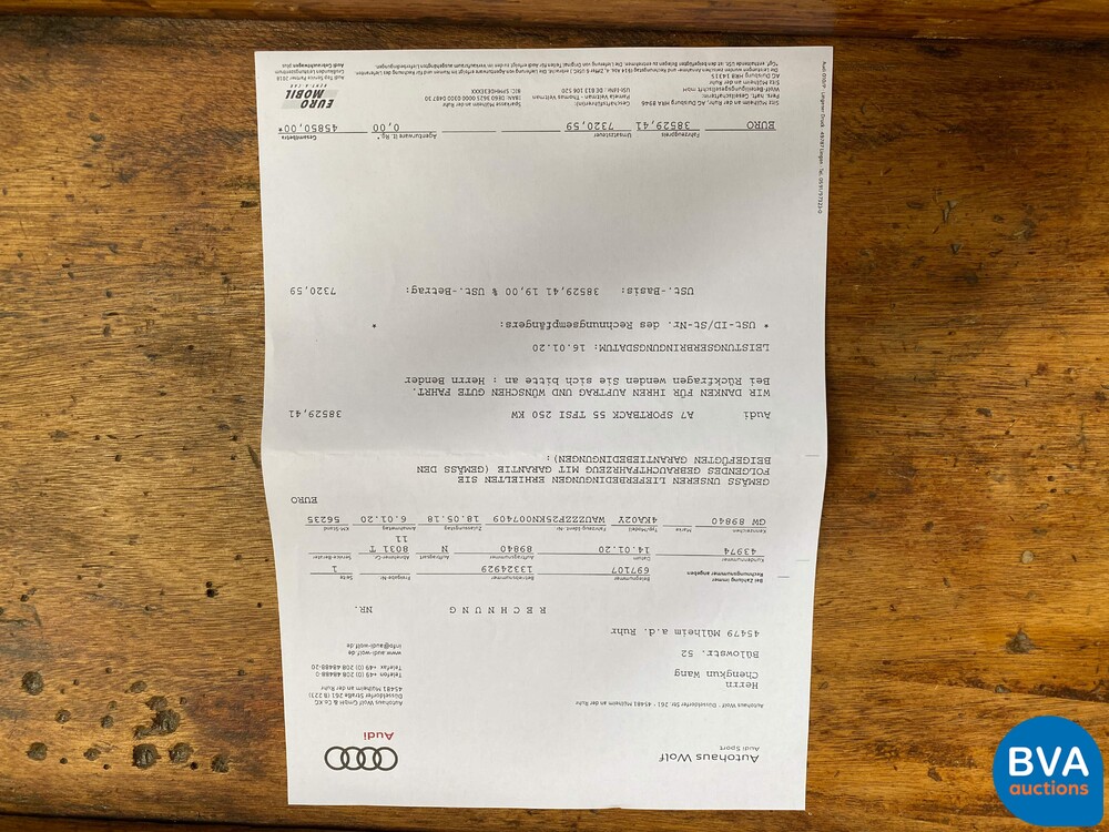 Audi A7 Sportback 55 TFSI 340pk Quattro 2019-MY, NL registration.