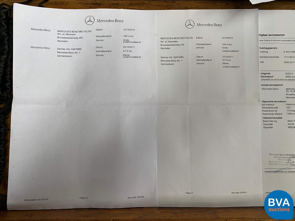 Mercedes-Benz S400 Hybrid AMG Long 279 PS S-Klasse 2010, K-572-NK.