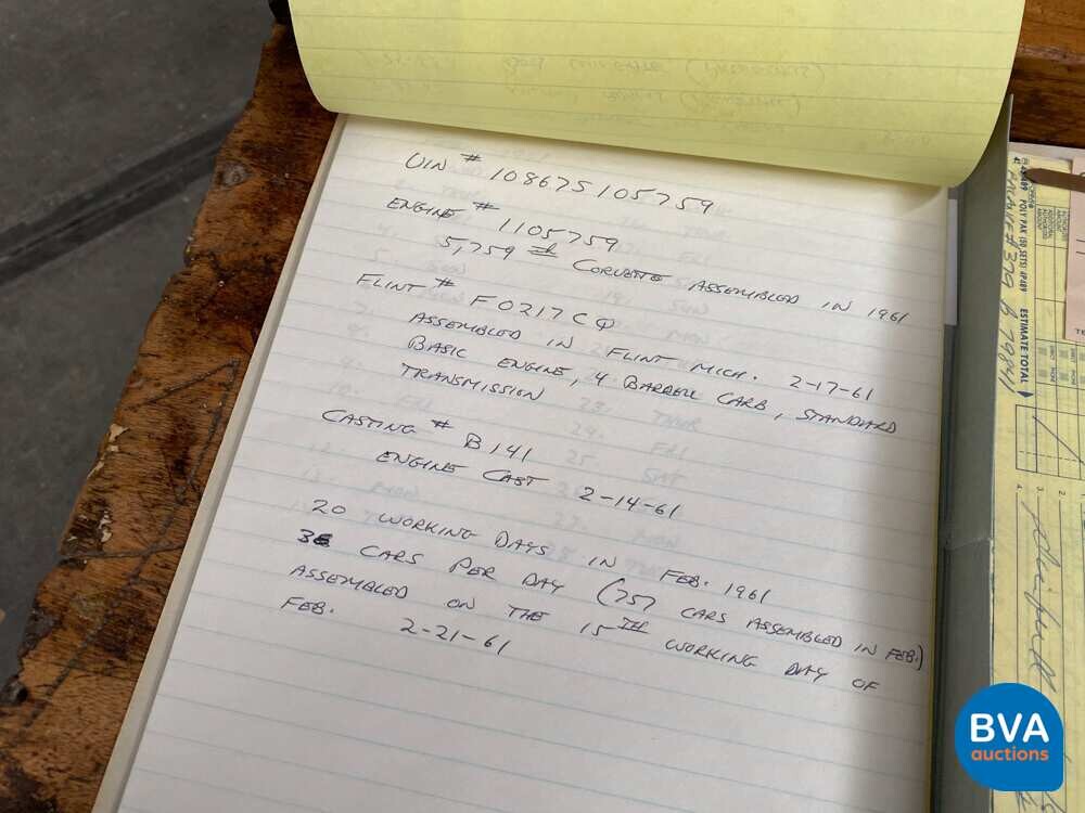 Chevrolet Corvette C1 Convertible V8 Manual 283 230hp 1961, DZ-97-56.