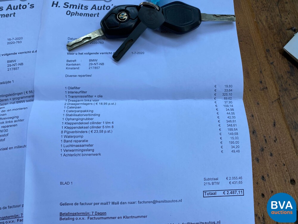 BMW 545i Saloon 4.4 V8 333pk -ORG NL- 5-Series E60 2004, 29-NT-NB.