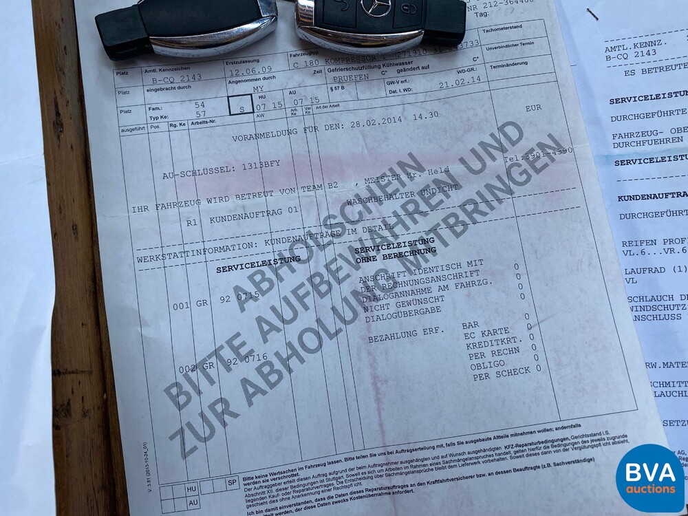 Mercedes-Benz C180 Kombi Kompressor 156pk 2009 C-Klasse, RH-035-S.