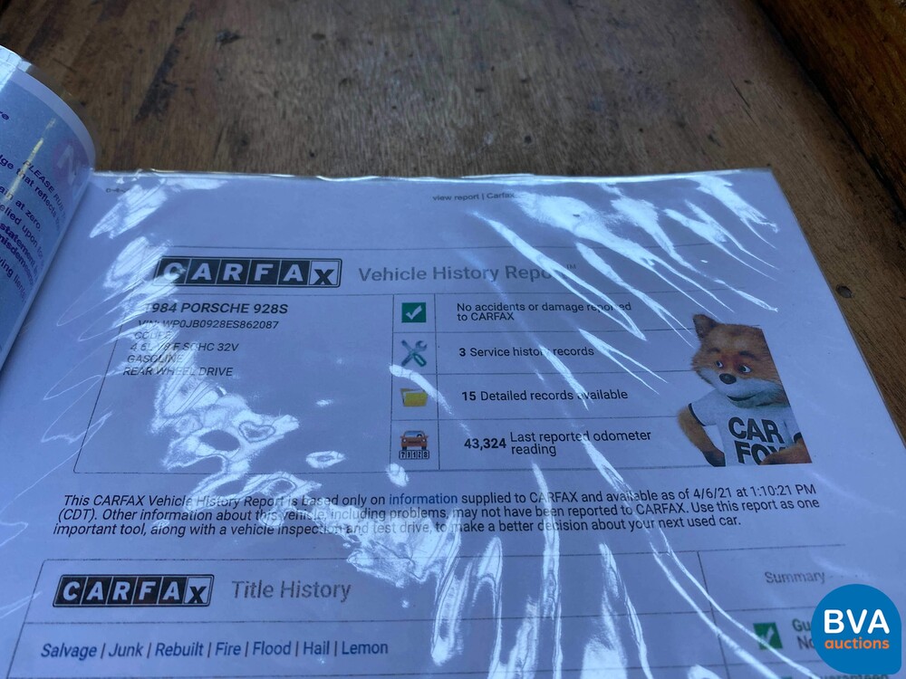 Porsche 928 S 4.7 V8 1984