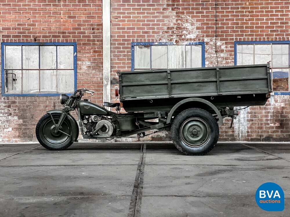 Moto Guzzi Ercole 500cc Hydraulische Kipper Groen 1961