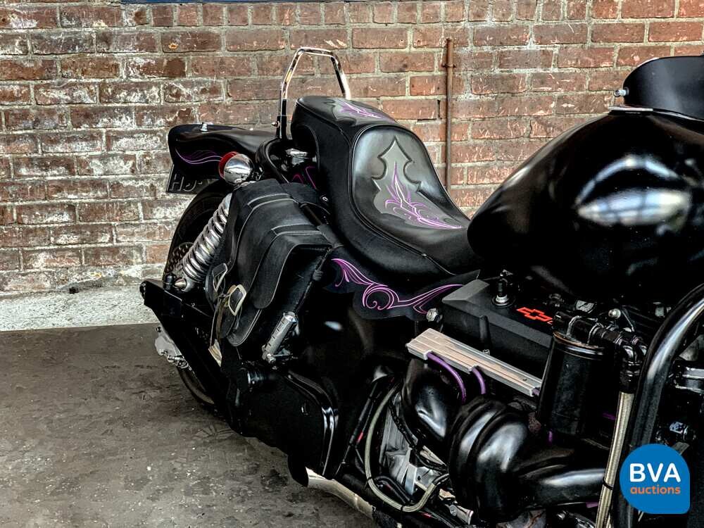 Custom Boss Hoss Chopper 5.7 V8 with Trailer 200hp Motorcycle 1997, 65-MK-GH.