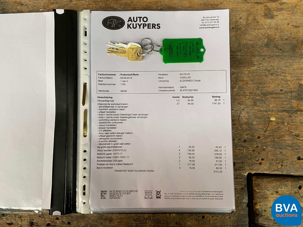 Cadillac Eldorado Coupe 6.9 V8 1977, 63-YD-33.