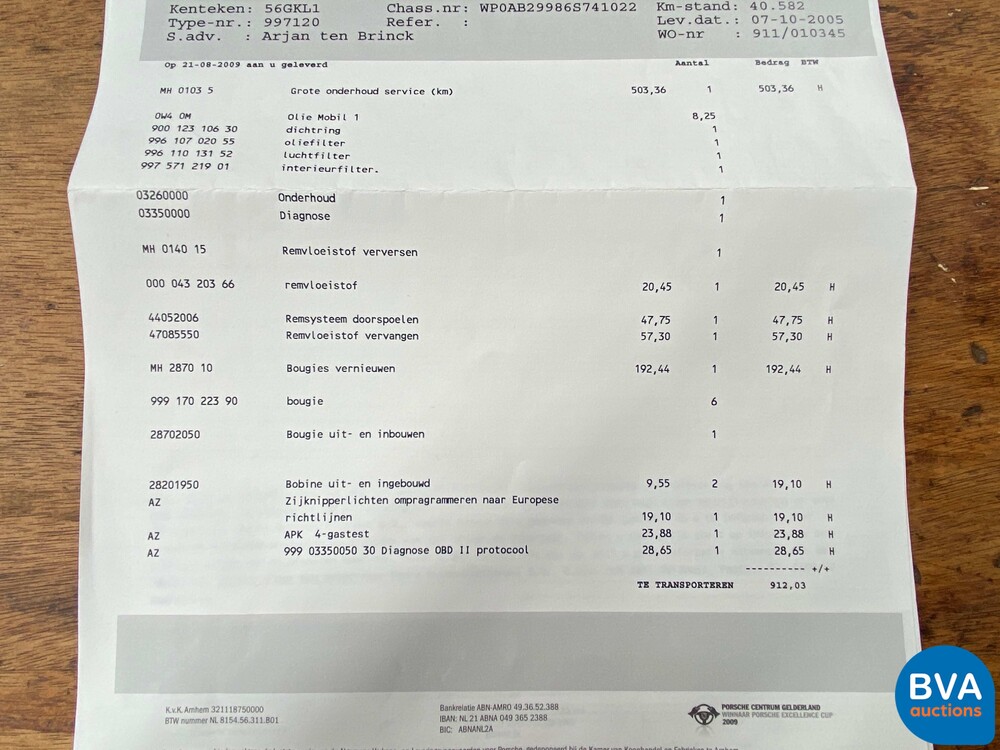 Porsche 911 Carrera Sport-Chrono 355pk 2005 -GT2 Look-, 56-GKL-1.