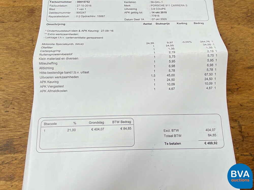 Porsche 911 Carrera Sport-Chrono 355pk 2005 -GT2 Look-, 56-GKL-1.