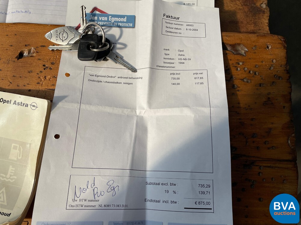 Opel Astra GSi 1.8 16V -Original NL- 1994, HS-NB-59.
