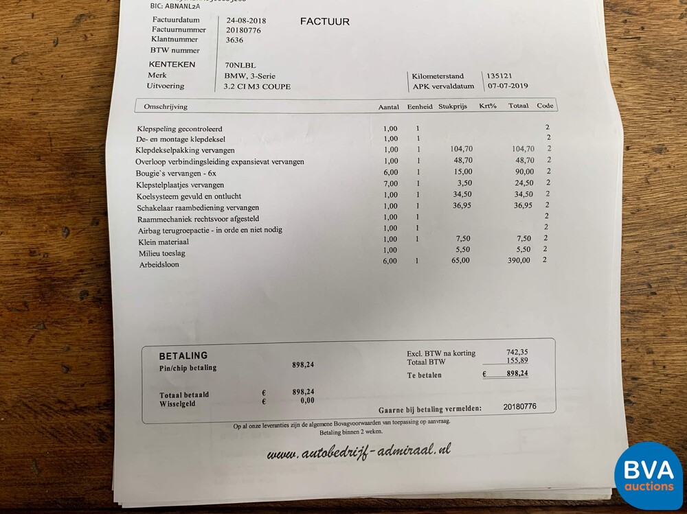 BMW M3 Coupe 3.2 343pk 3-Series Manual 2001 Youngtimer, 70-NL-BL.