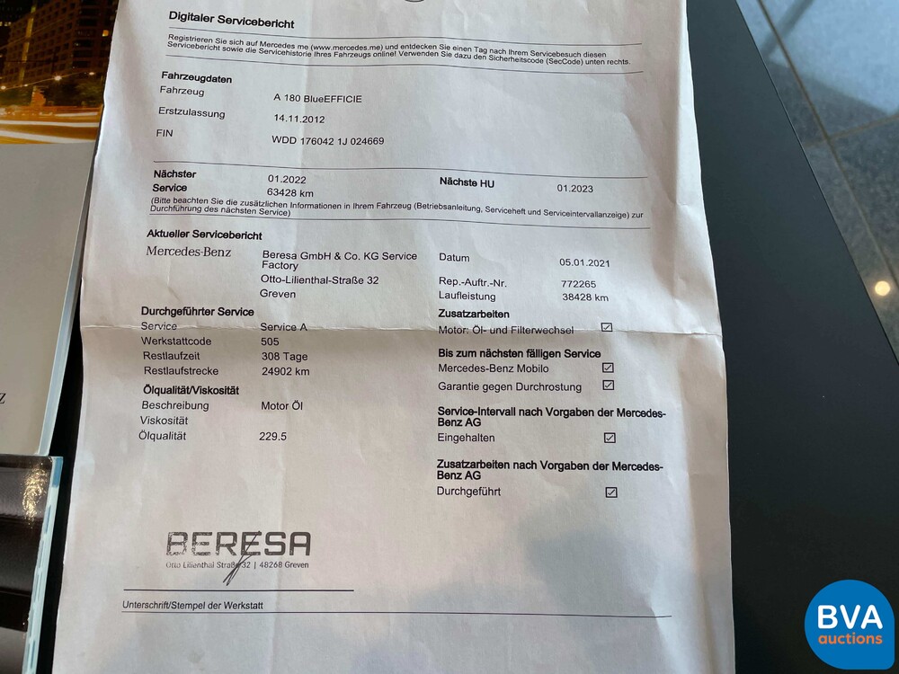 Mercedes-Benz A180 AMG Benzin Automatik 122PS A-Klasse 2012 NW-Modell.