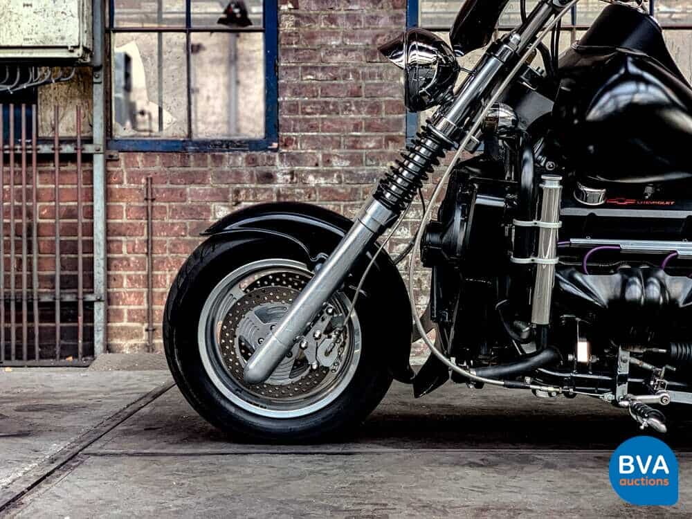 Custom Boss Hoss Chopper 5.7 V8 mit Anhänger 540 PS Motorrad 1997, 65-MK-GH.