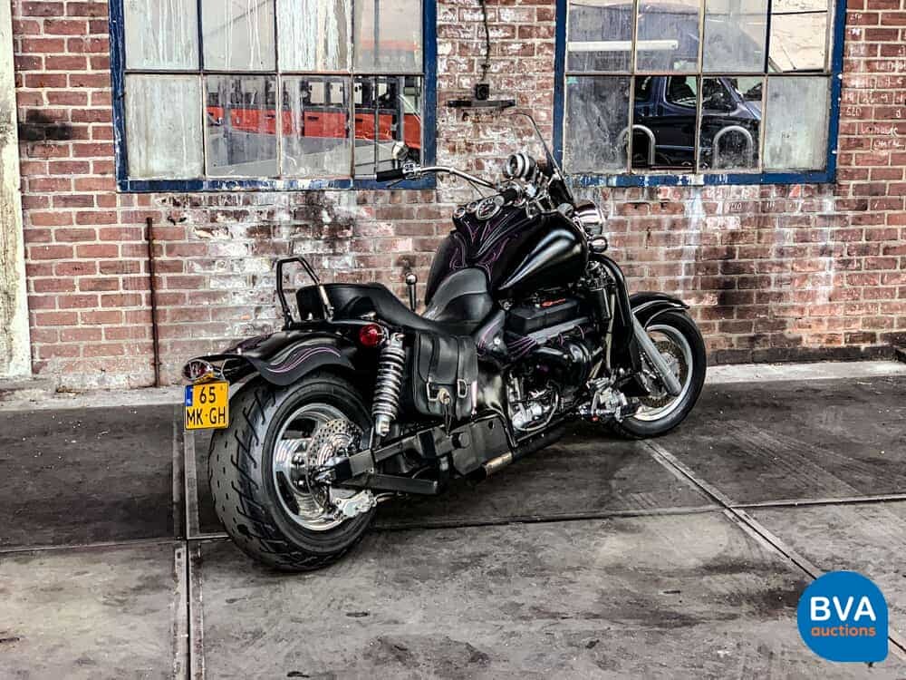 Custom Boss Hoss Chopper 5.7 V8 mit Anhänger 540 PS Motorrad 1997, 65-MK-GH.