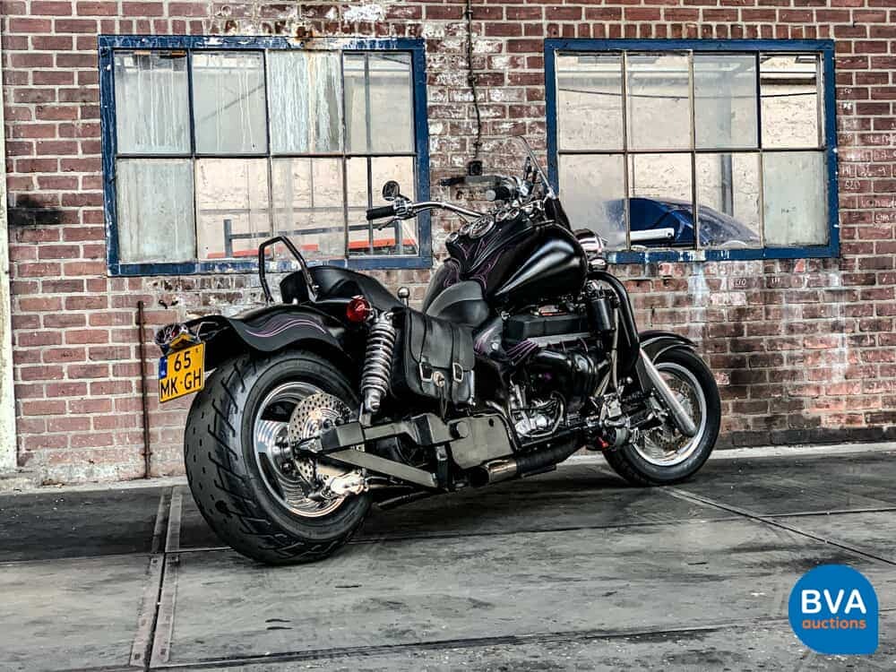 Custom Boss Hoss Chopper 5.7 V8 mit Anhänger 540 PS Motorrad 1997, 65-MK-GH.