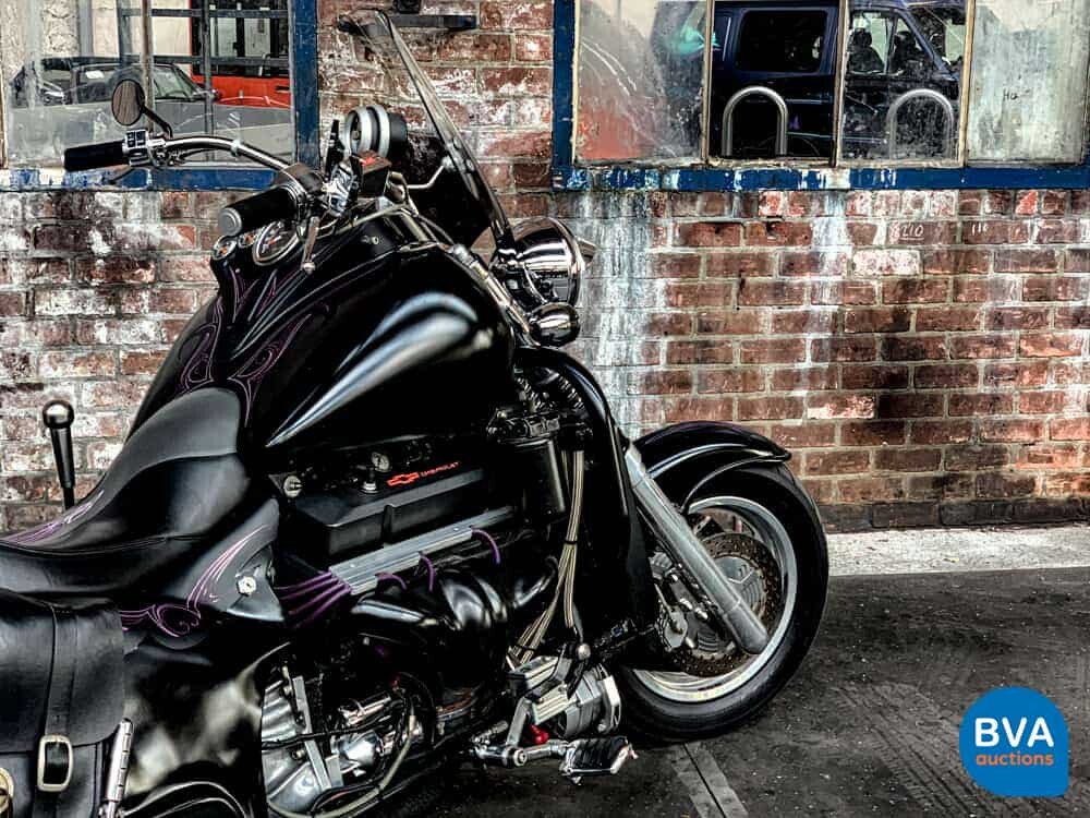 Custom Boss Hoss Chopper 5.7 V8 mit Anhänger 540 PS Motorrad 1997, 65-MK-GH.