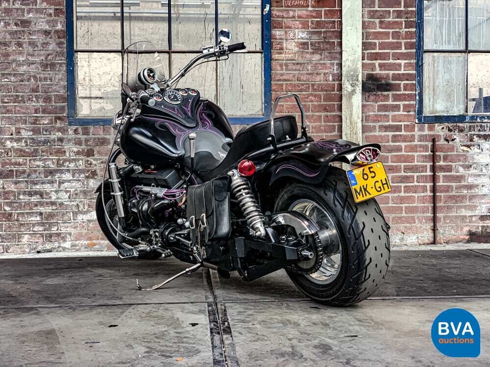 Custom Boss Hoss Chopper 5.7 V8 mit Anhänger 540 PS Motorrad 1997, 65-MK-GH.