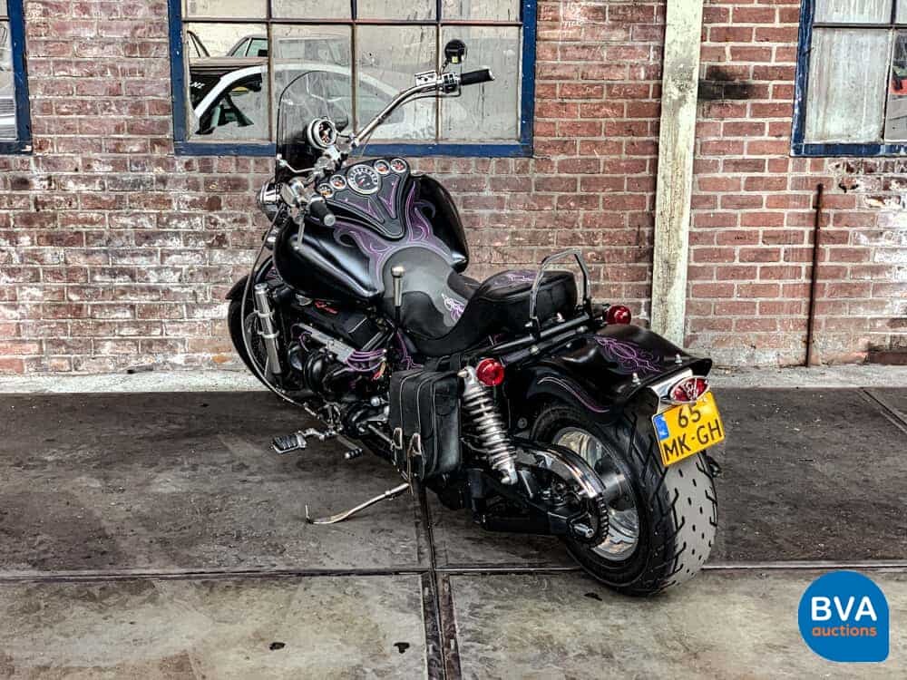 Custom Boss Hoss Chopper 5.7 V8 mit Anhänger 540 PS Motorrad 1997, 65-MK-GH.