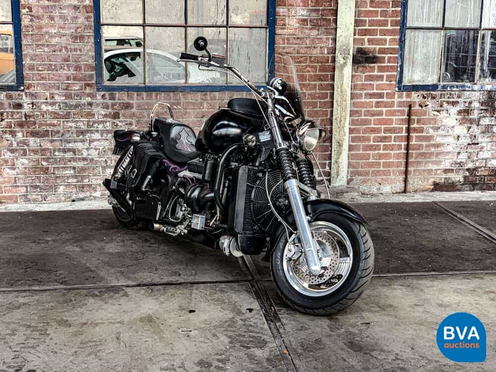 Custom Boss Hoss Chopper 5.7 V8 mit Anhänger 540 PS Motorrad 1997, 65-MK-GH.