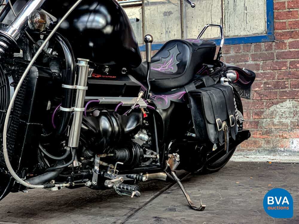 Custom Boss Hoss Chopper 5.7 V8 mit Anhänger 540 PS Motorrad 1997, 65-MK-GH.