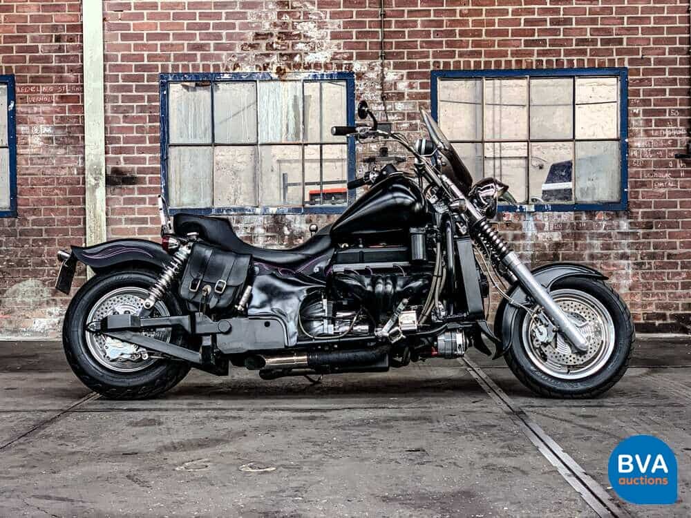 Custom Boss Hoss Chopper 5.7 V8 mit Anhänger 540 PS Motorrad 1997, 65-MK-GH.