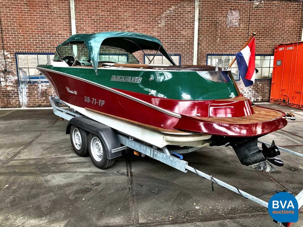 Quicksilver Classic 20 Mercruiser MPI 235hp (RIVA BOESCH Shape) Speedboat Trailer 2021.