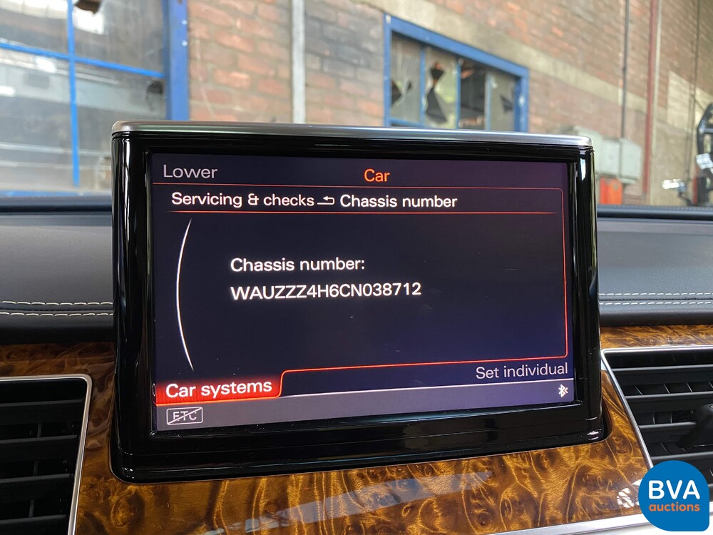 Audi A8 L W12 Quattro Pro Line + 6.3 W12 500 PS 2012.