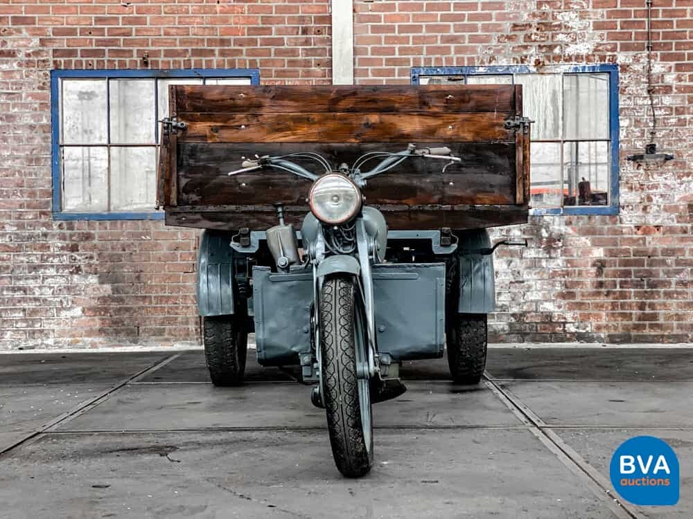 Moto Guzzi Ercole 500cc Mechanischer Kipper Grau.