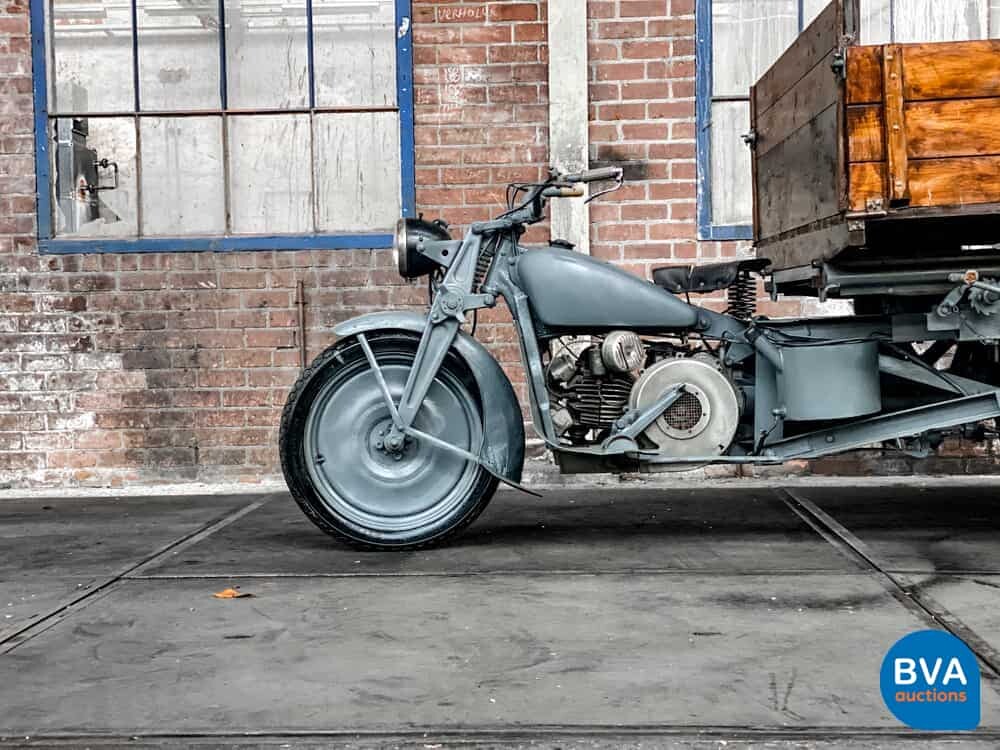 Moto Guzzi Ercole 500cc Mechanischer Kipper Grau.