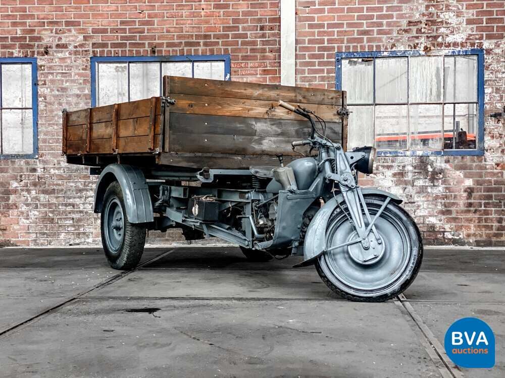 Moto Guzzi Ercole 500cc Mechanischer Kipper Grau.