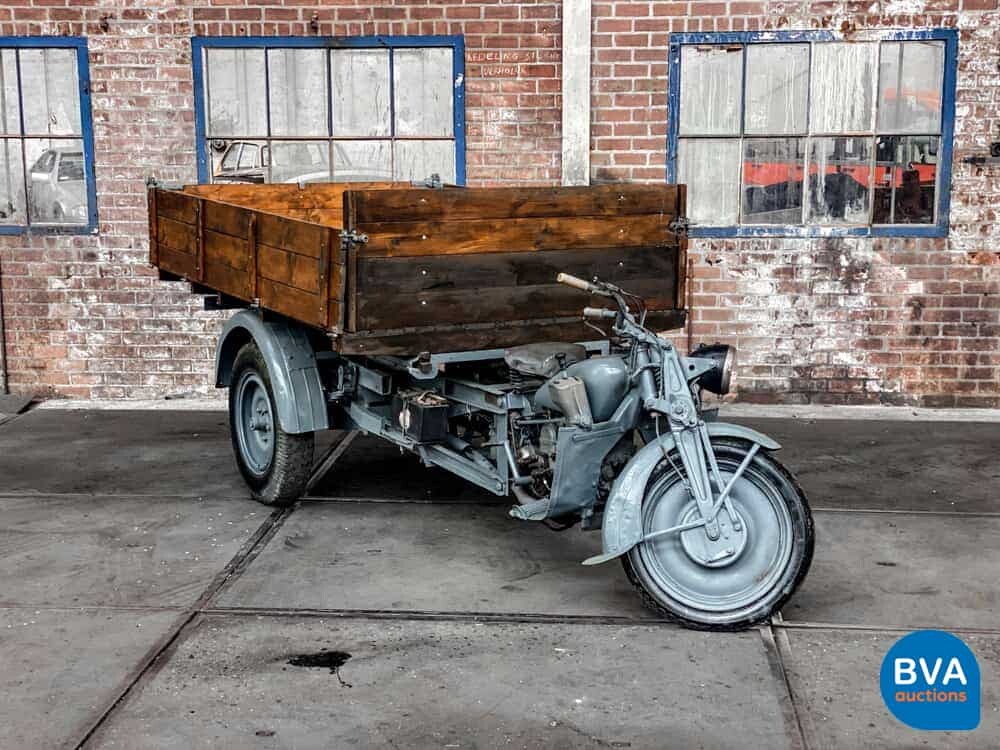 Moto Guzzi Ercole 500cc Mechanischer Kipper Grau.