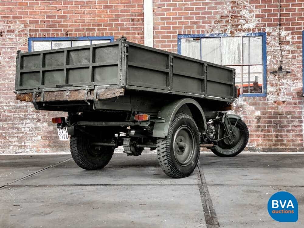 Moto Guzzi Ercole 500cc Hydraulischer Kipper Grün 1961.