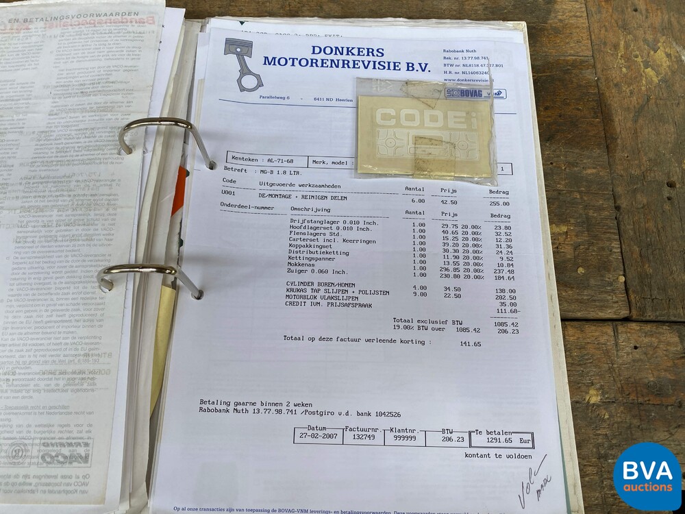 MG-B-Typ 1.8 Roadster 144 PS 1971, AL-71-68.