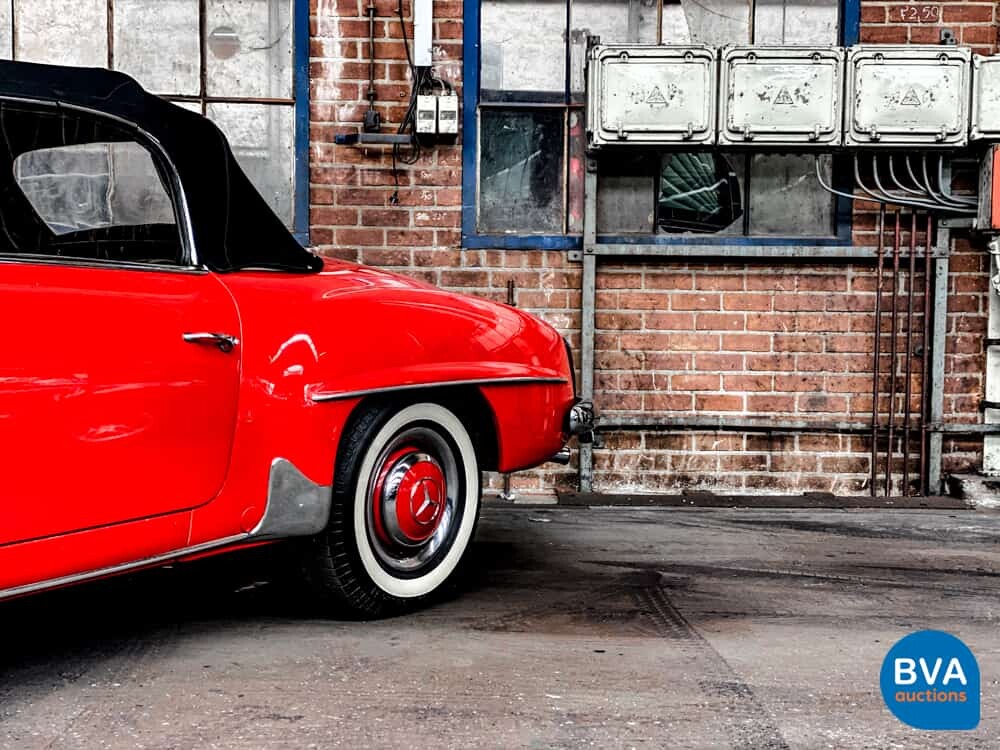 Mercedes-Benz 190SL Cabriolet W121 Roadster 143pk 1956 SL-Klasse, AH-04-70.